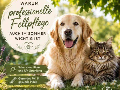 Professionelle Fellpflege im Sommer – Warum sie für Hunde und Katzen so wichtig ist