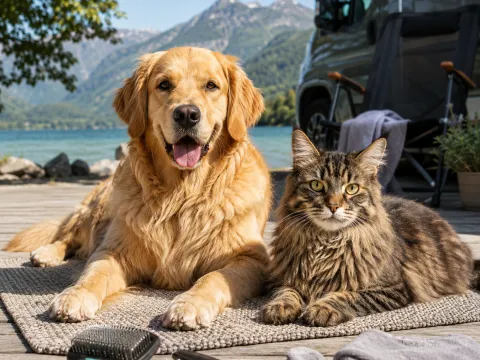 Fellpflege im Urlaub – So bleibt Hund und Katze auch unterwegs gepflegt